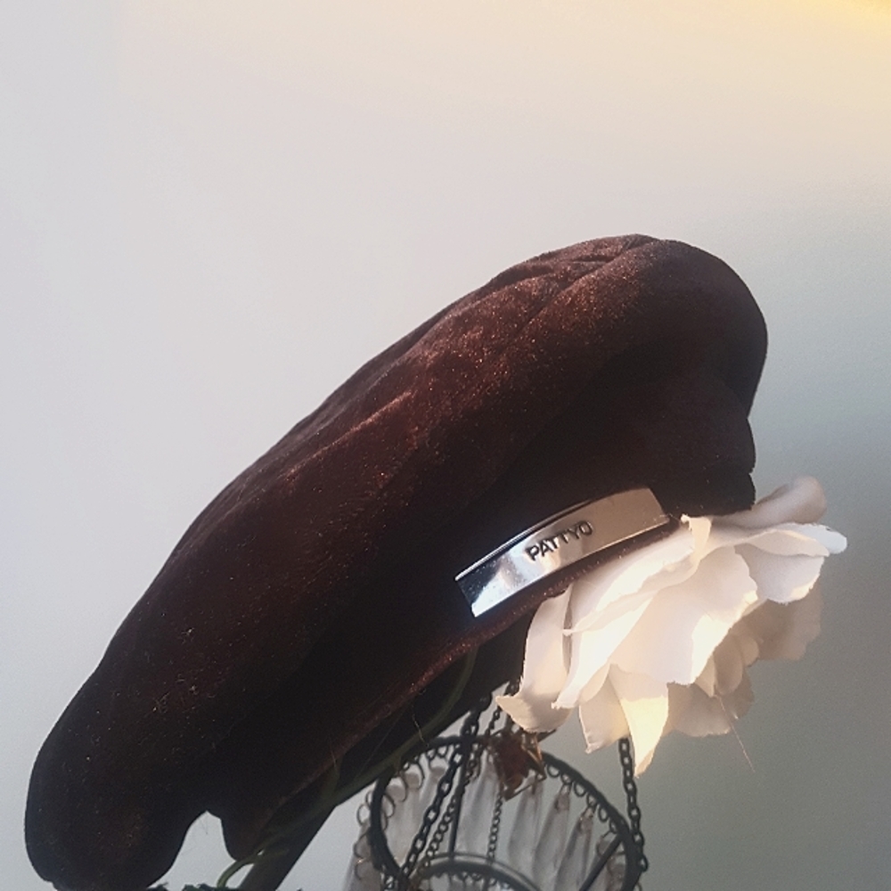 [PATTYO] Velveteen Beret In Black